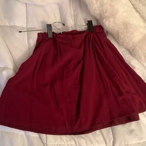 Maroon skirt